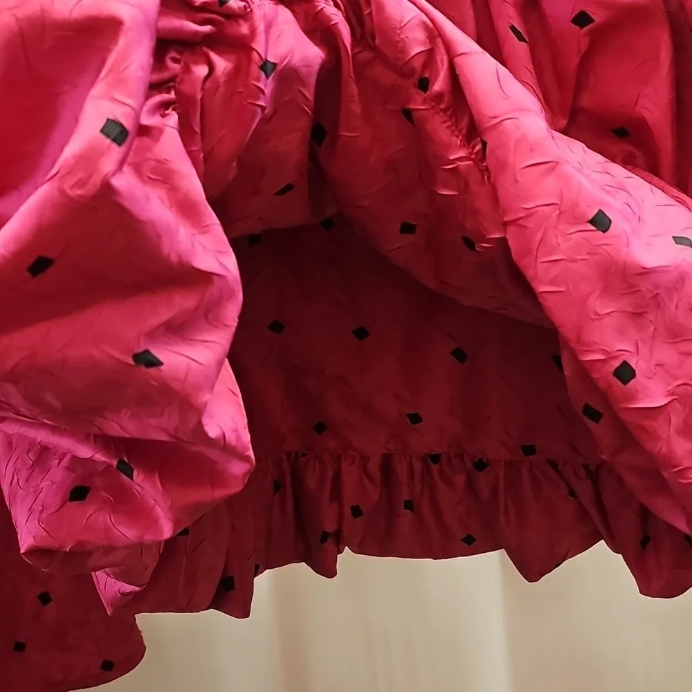 80s, Funky, Pink, Bubble, Skirt, Vintage, Retro, Casual, Dance, Party, Holiday
